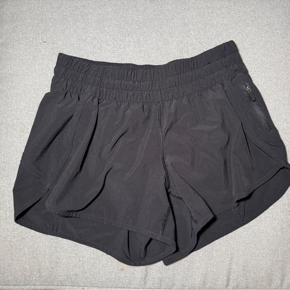 lululemon track that Black Athletic Shorts